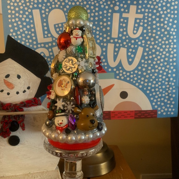 CHRISTMAS TIME Junkdrawer Tree - Handmade Jewelry Decoration - Picture 8 of 11